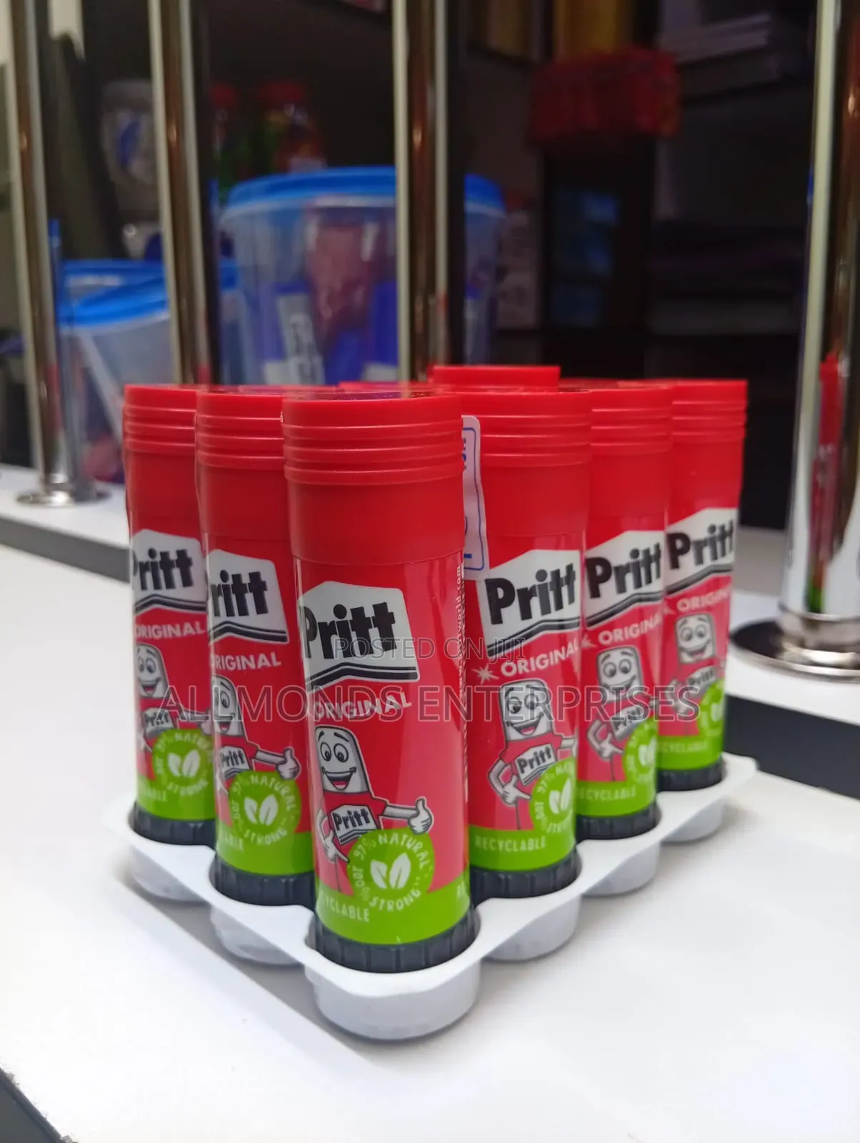A Packet of 22grams Pritt Glue Stick- 10 Pieces