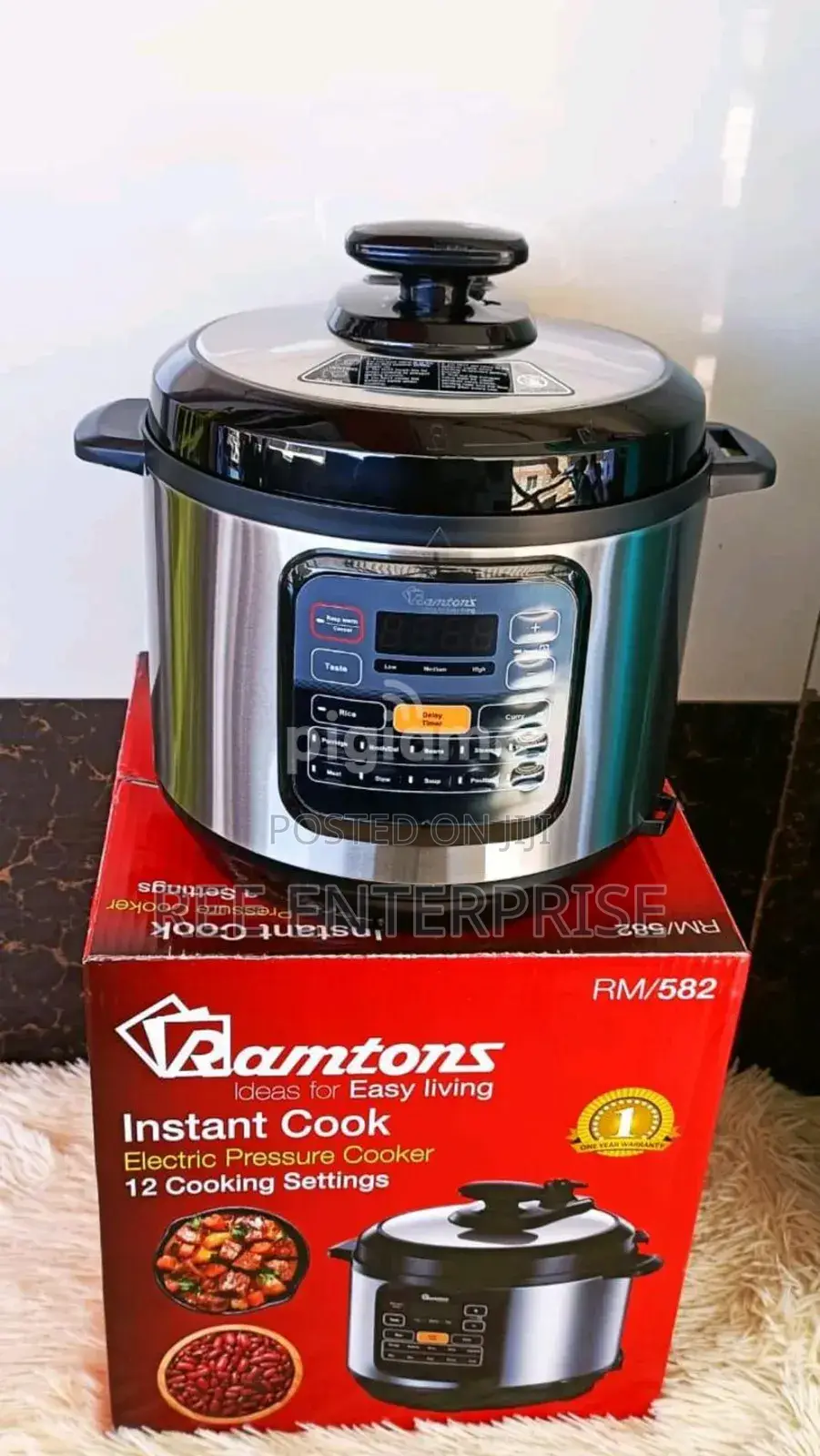 6 Litres Ramtons Electric Pressure Cooker