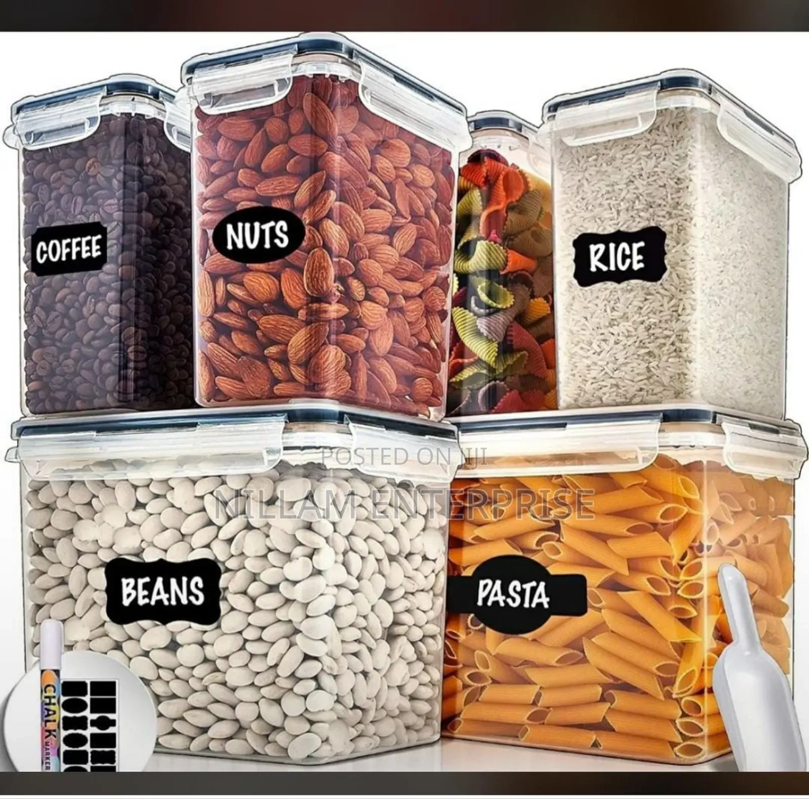 6pc Airtight Storage Containers