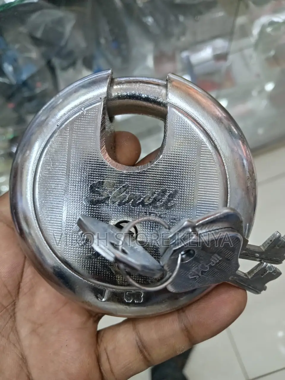 90 Mm Steel Shrill Padlock Water Proof