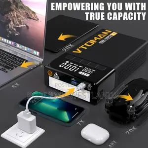 Vtoman X7 Jump Starter With Air Compressor, 4250a Portable