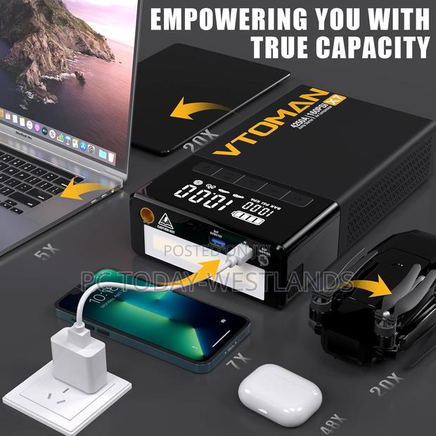 Vtoman X7 Jump Starter With Air Compressor, 4250a Portable - thumbnail 3