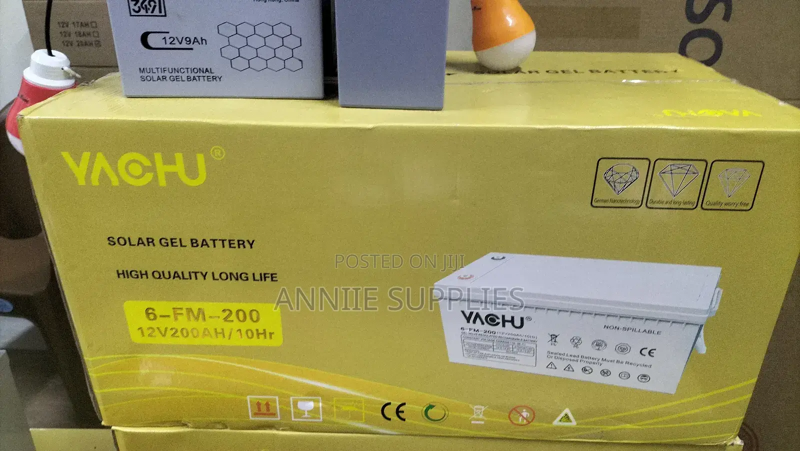 Yachu 200ah Gel Battery