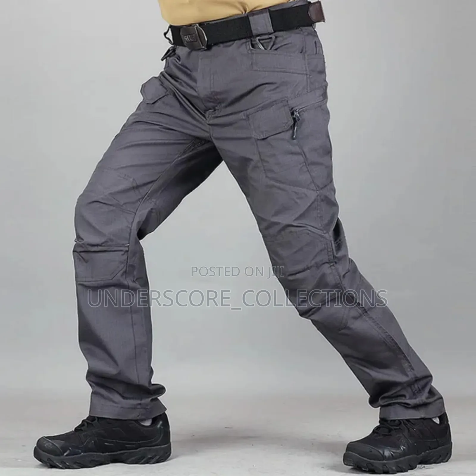 Men Executive Grey Water Resistant Tactical Pants
