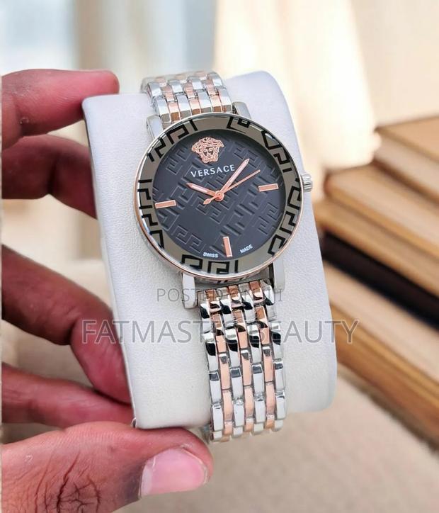 Black Dial Versace Watch - main view