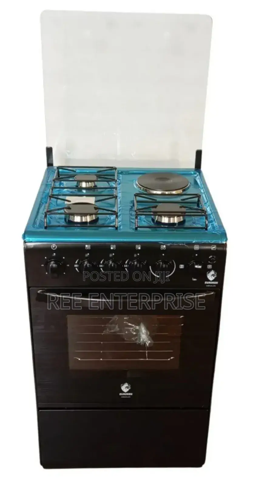 Full Euroken Standing Cooker With Gas Oven Cooker