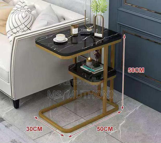 Black /Gold High Quality Side Table* - thumbnail 3