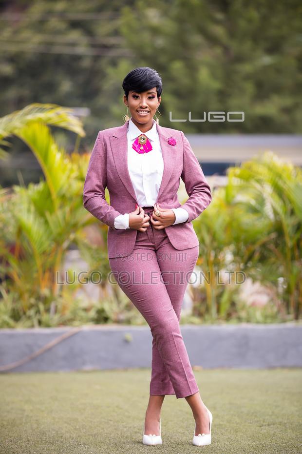 Women Pink Trouser Suit - main view