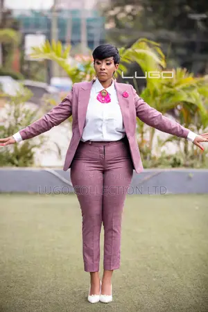 Women Pink Trouser Suit