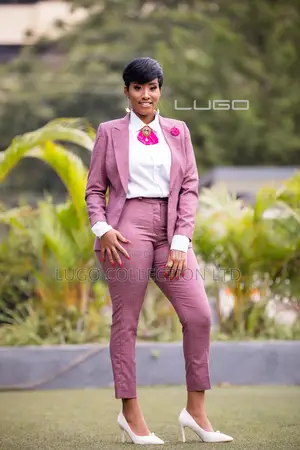 Women Pink Trouser Suit