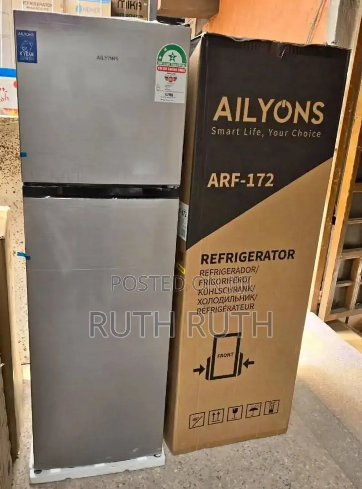 Ailyons 172 Double Door Refrigerator