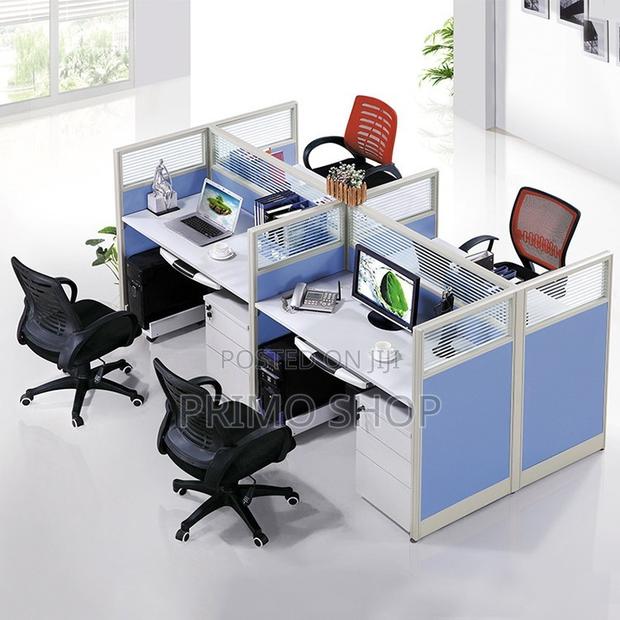 Office Desk; 4 Way Space Saving Office Workstation - main view