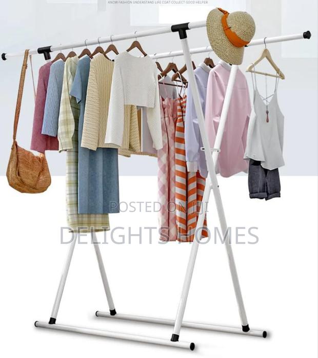 Simple Metal Iron Coat Clothes Rack - thumbnail 2
