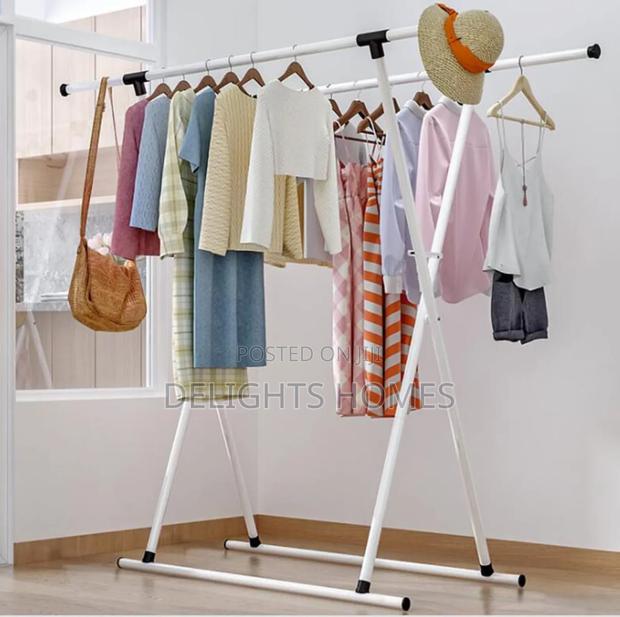 Simple Metal Iron Coat Clothes Rack - thumbnail 3