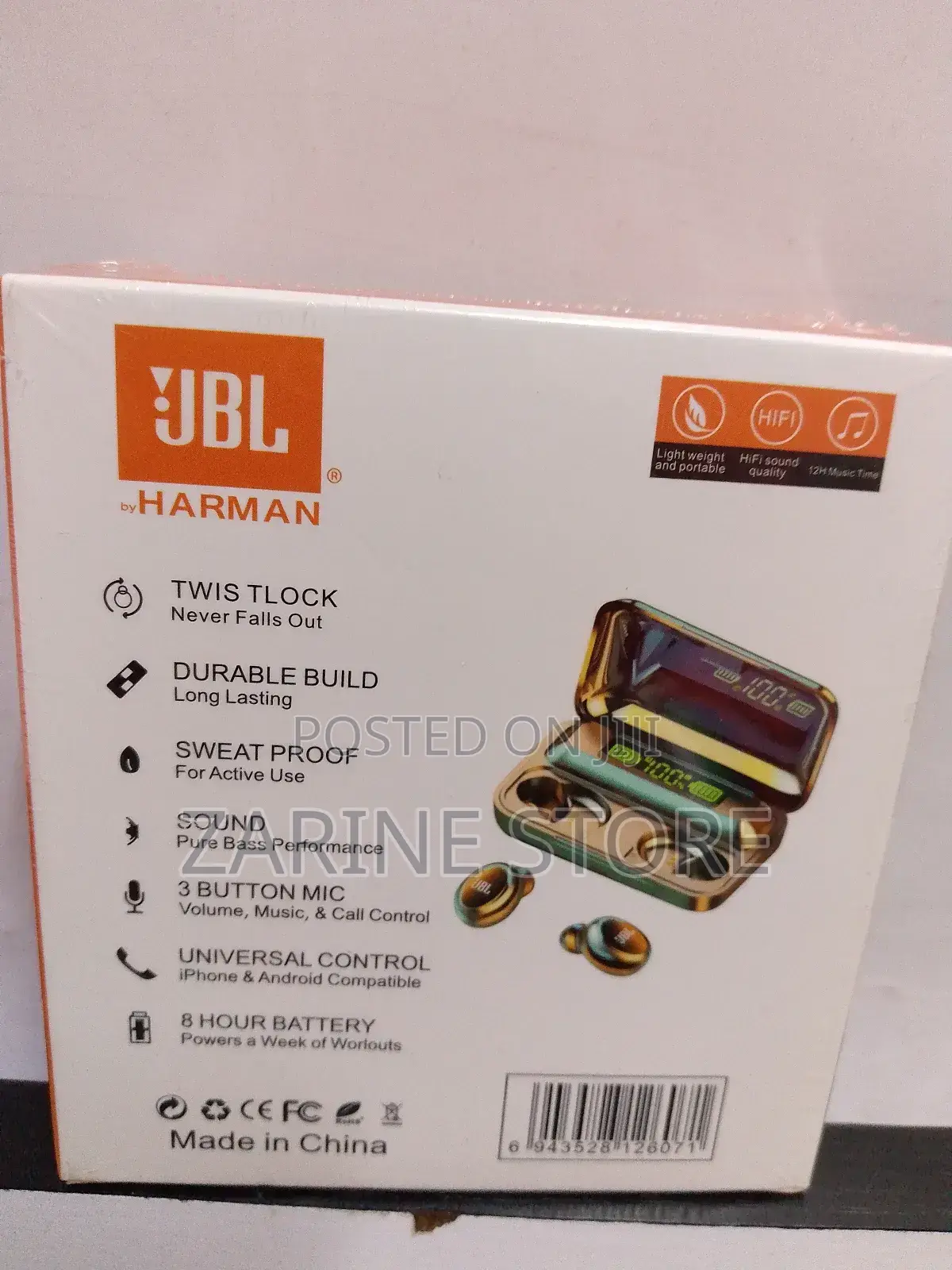 Air F9 Pro+ Jbl With Bluetooth Connectivity 8 Hour Talk Time