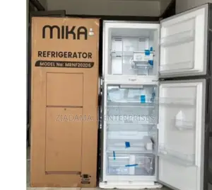 Mika Fridge, 202l, 2 Door Top Mount Freezer, No Frost)