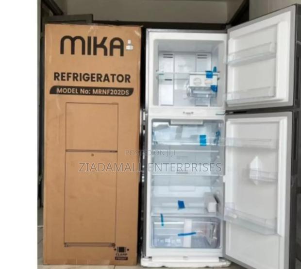 Mika Fridge, 202l, 2 Door Top Mount Freezer, No Frost)