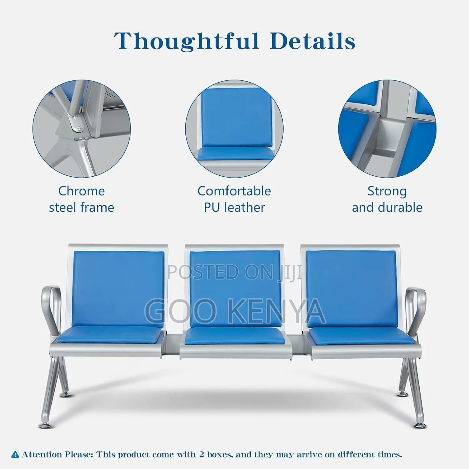 Office Benchs ; 3 Seater Office Reception Bench
