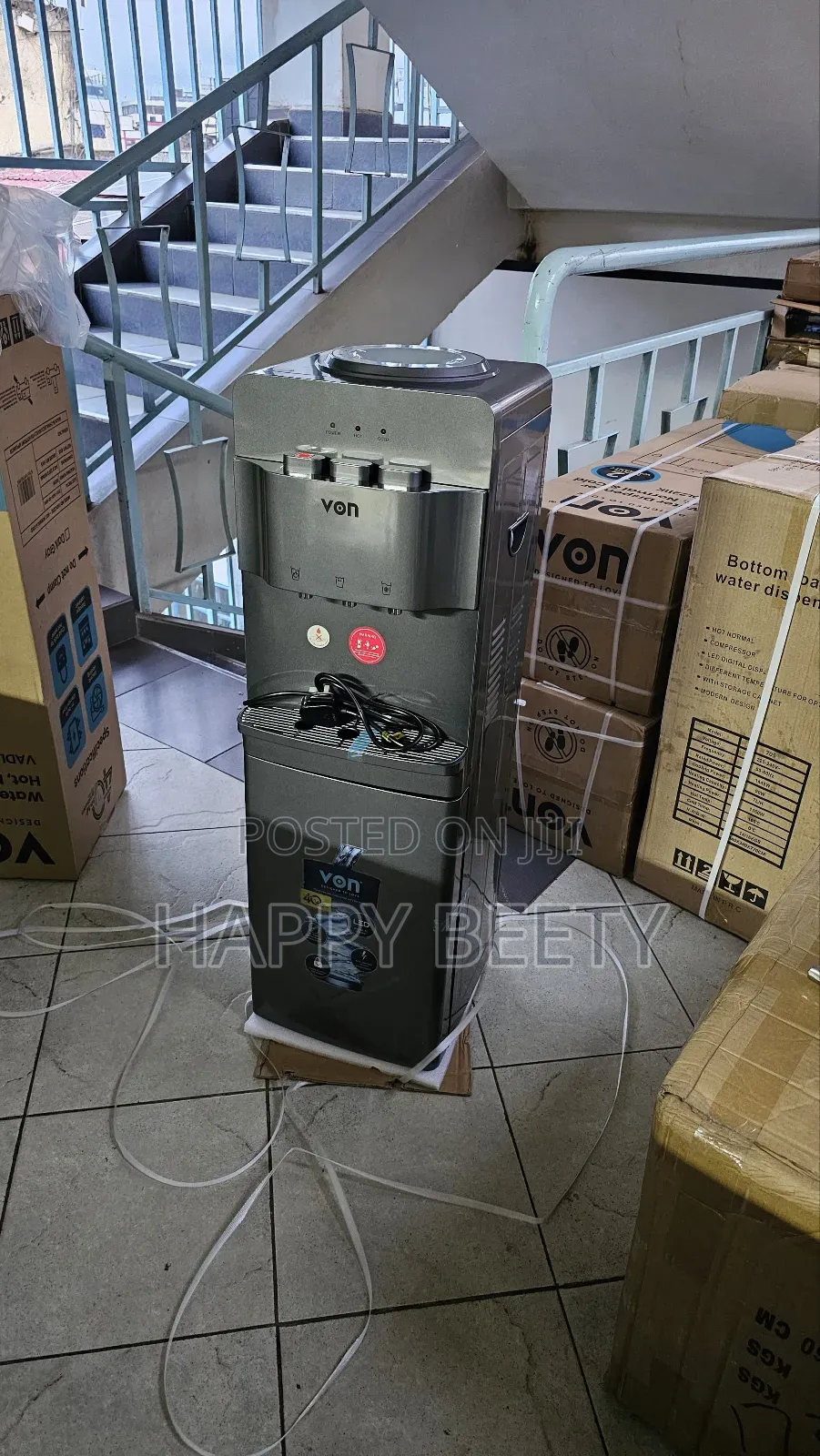 Von Vadl2211s Electric Cooling Water Dispenser - Silver