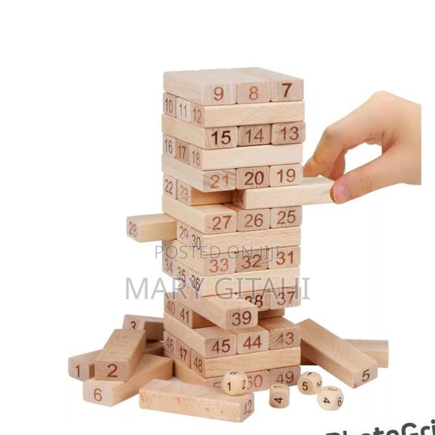 Wooden Jenga Game at - main view