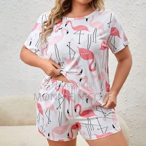 Plus Size Stylish Pajama Shorts