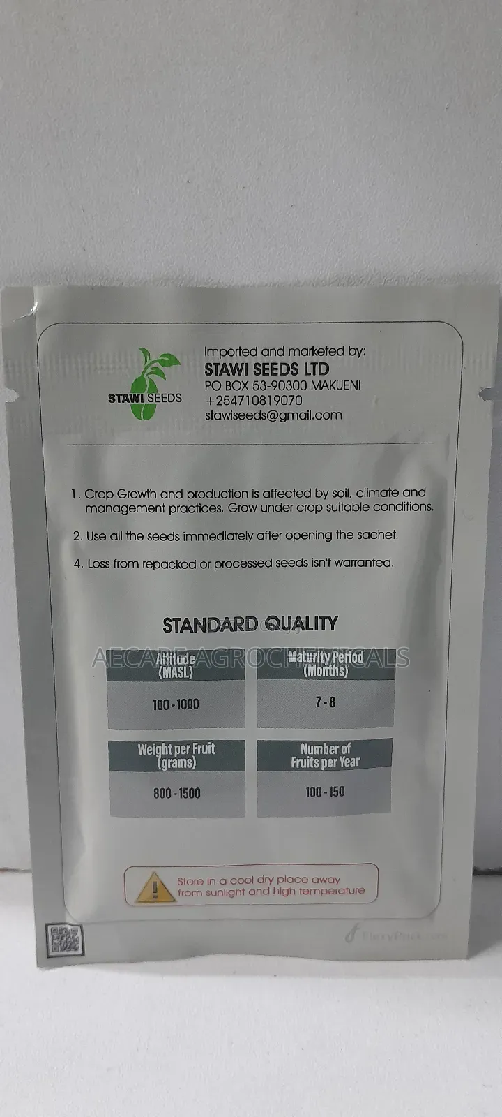Calina Papaya ( Ipb9) 1gram Stawi Seeds Ltd