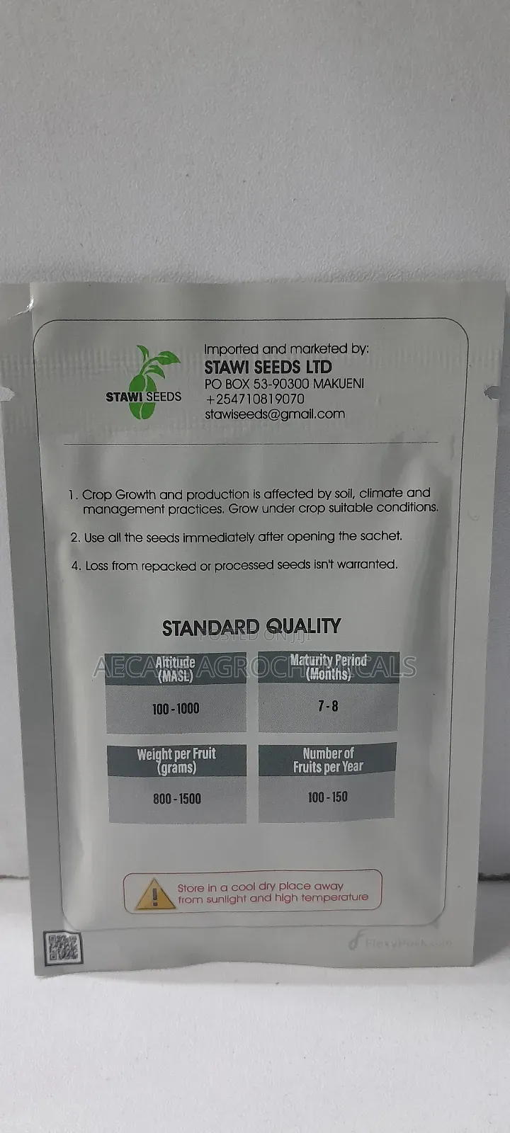 Calina Papaya ( Ipb9) 1gram Stawi Seeds Ltd