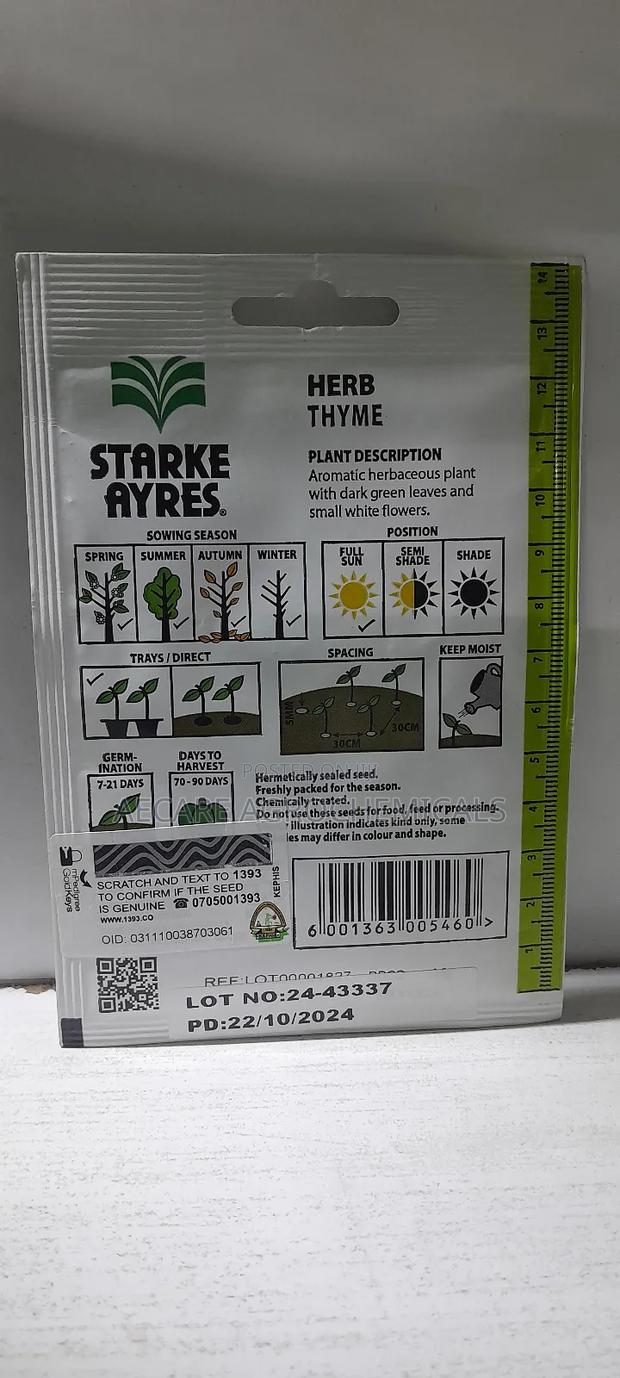 Thyme Herb Seeds 0.5grams (Stayke Ayres) - thumbnail 6