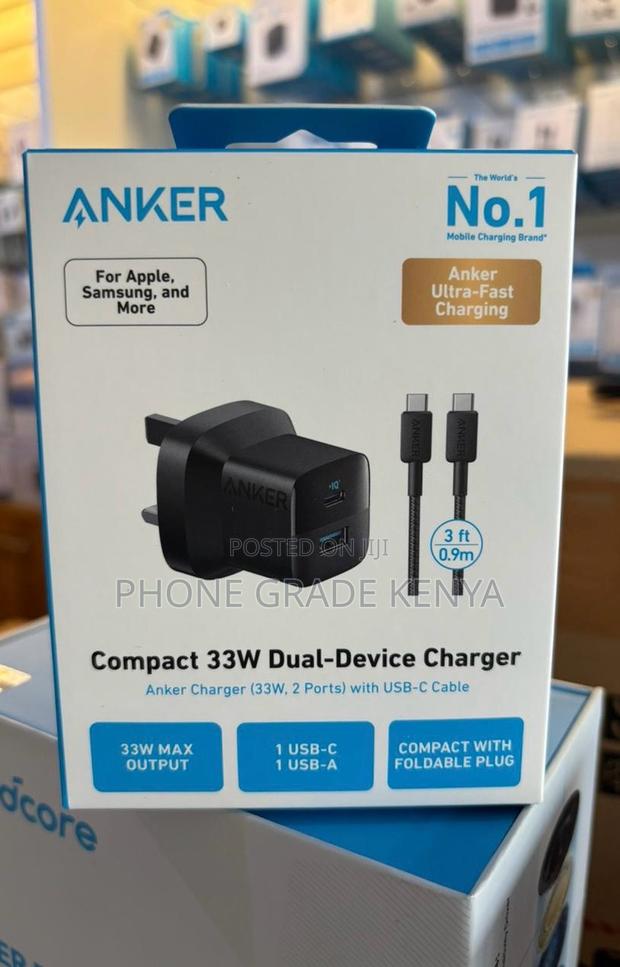 Anker 323 33w Dual Port Charger With Usb Cable - main view