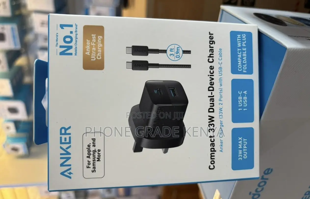 Anker 323 33w Dual Port Charger With Usb Cable