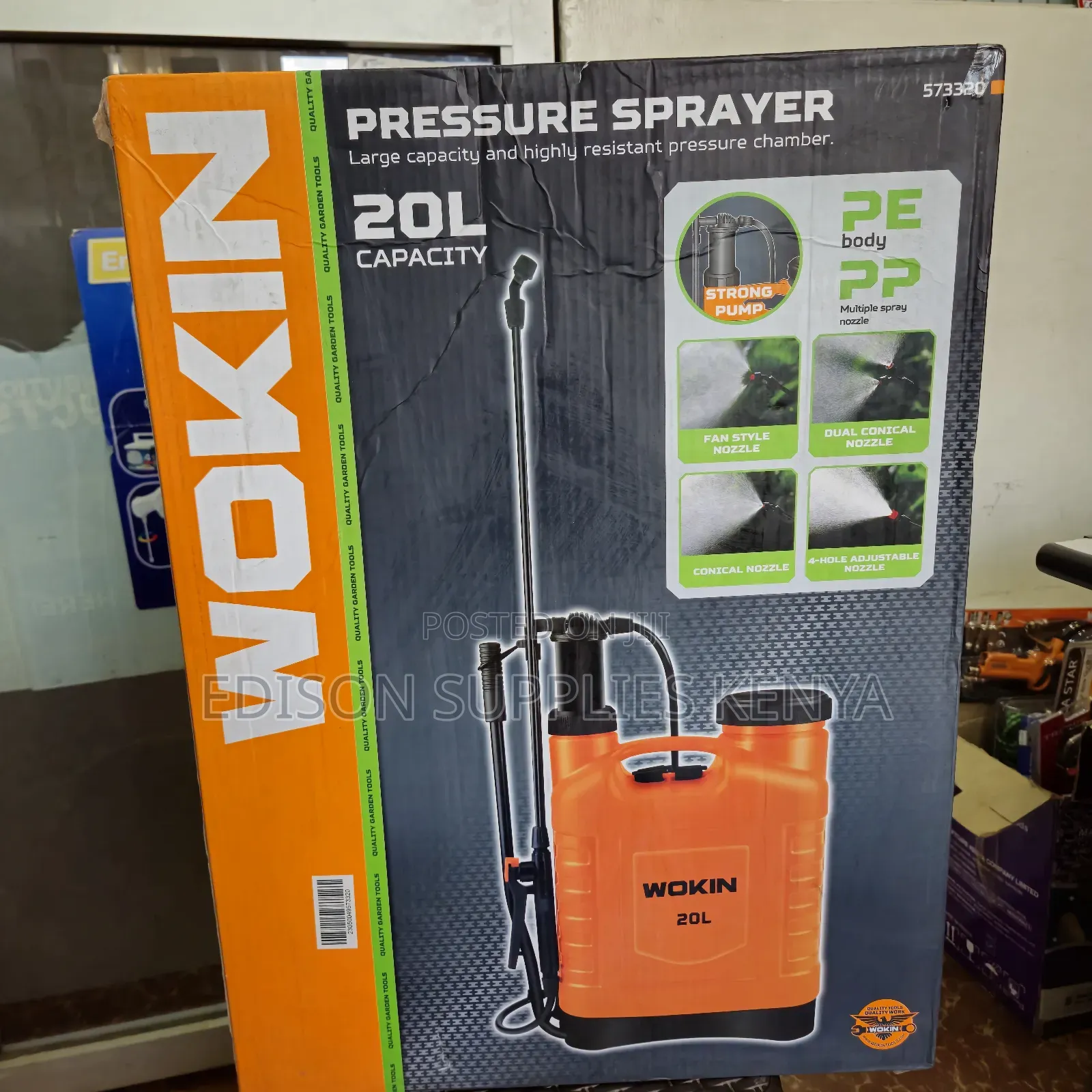 Wokin 20 Litres Knapsack Sprayer Pressure Backpack Sprayer