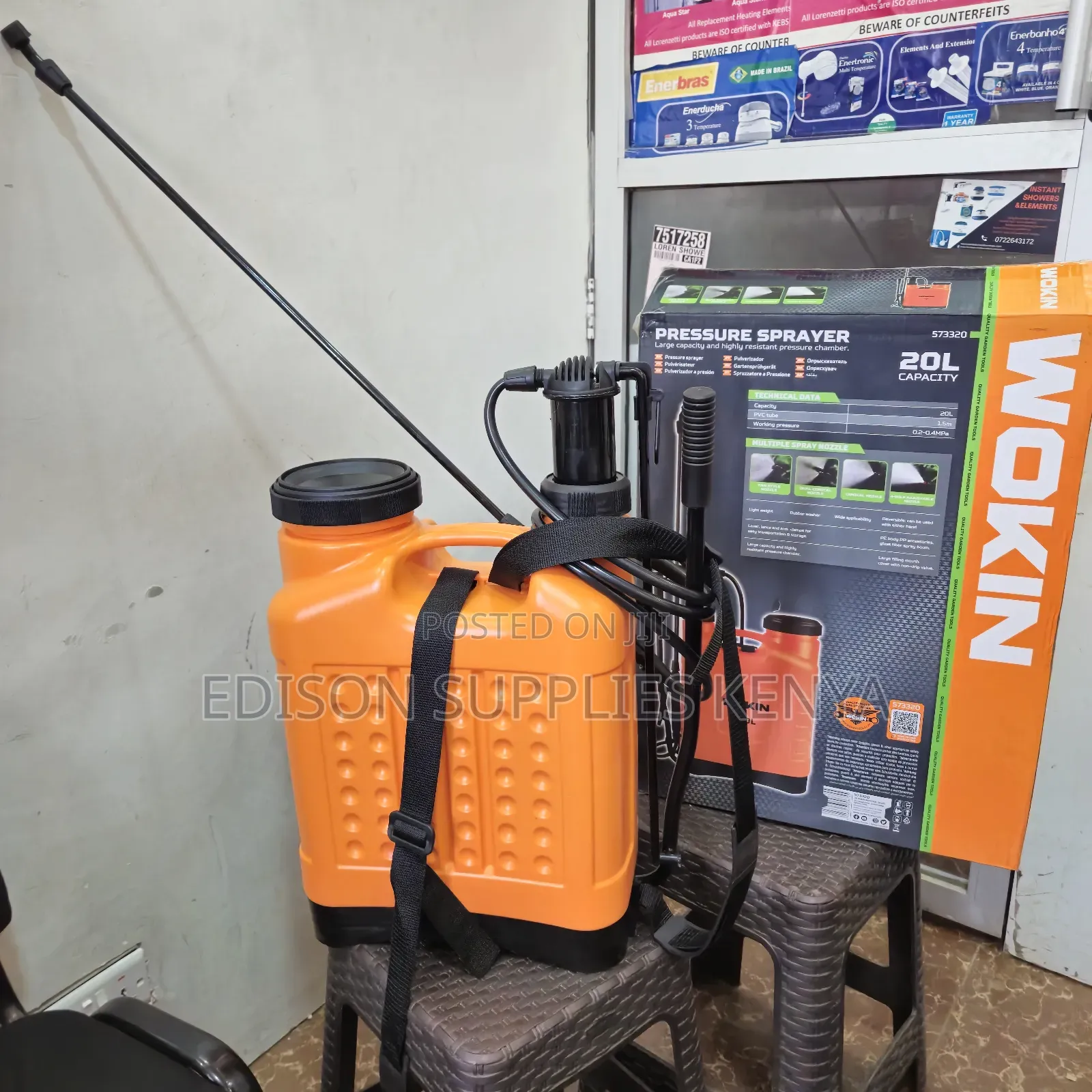 Wokin 20 Litres Knapsack Sprayer Pressure Backpack Sprayer