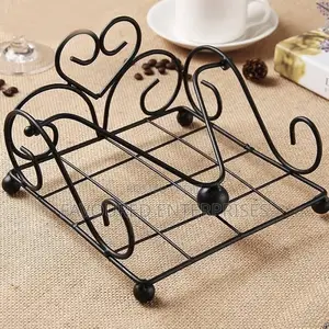 Love Shape Clip Heavy Steel Serviette Holder
