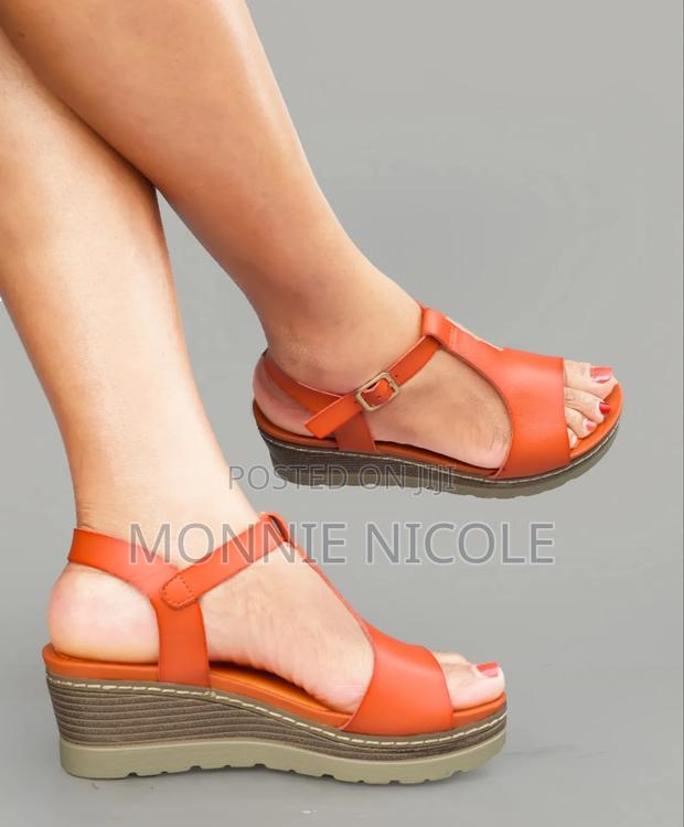 Classy. Ladies Leather .Wedges - thumbnail 3