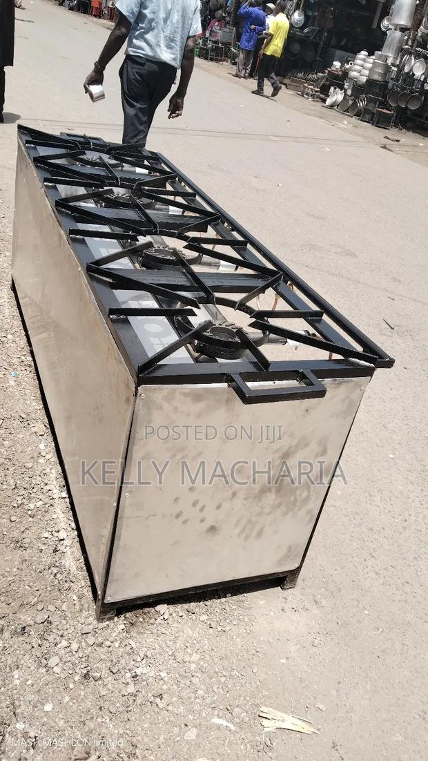Commercial Sizes Closed Four Burner Gas Grill Jikos