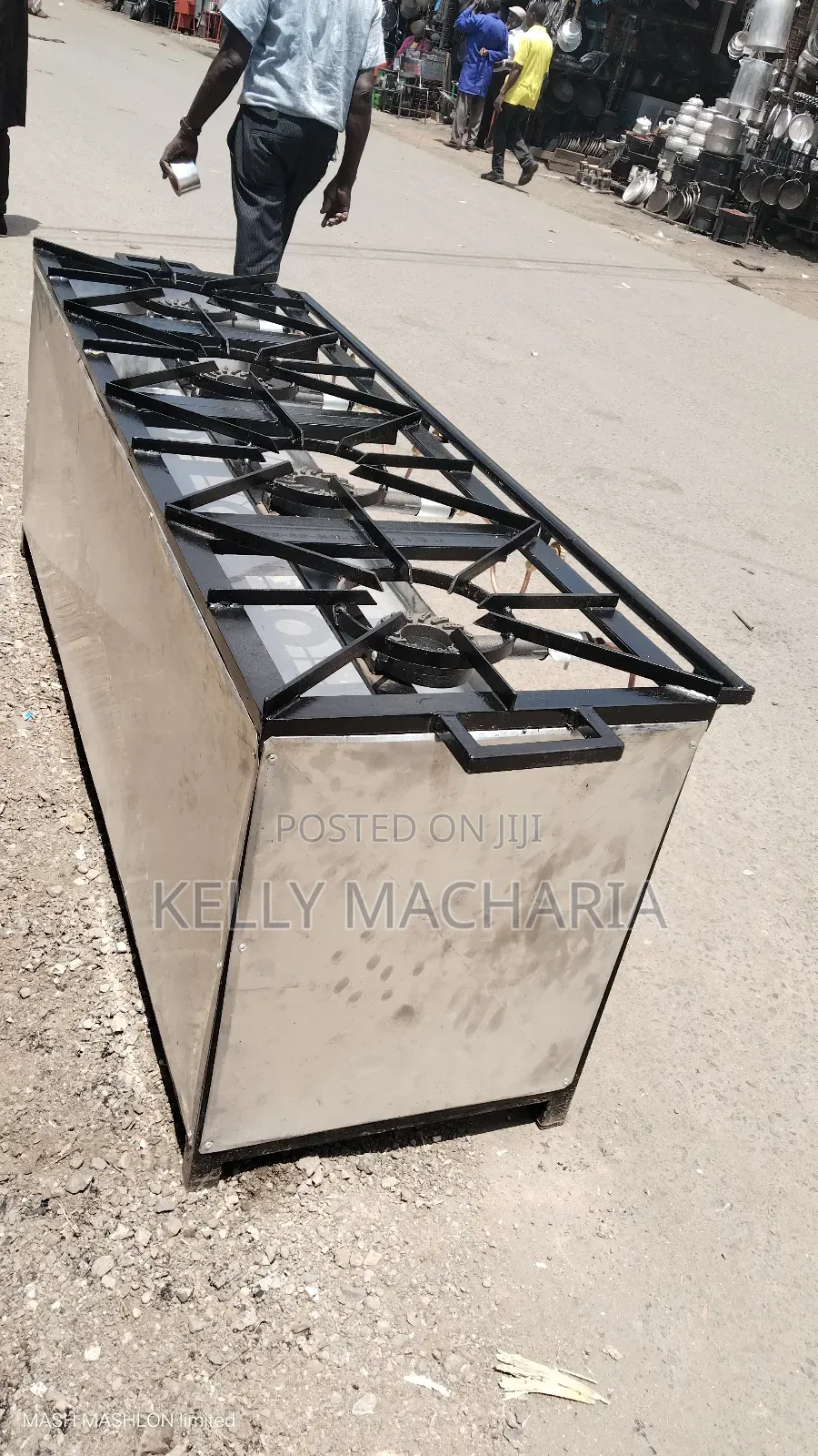 Commercial Sizes Closed Four Burner Gas Grill Jikos