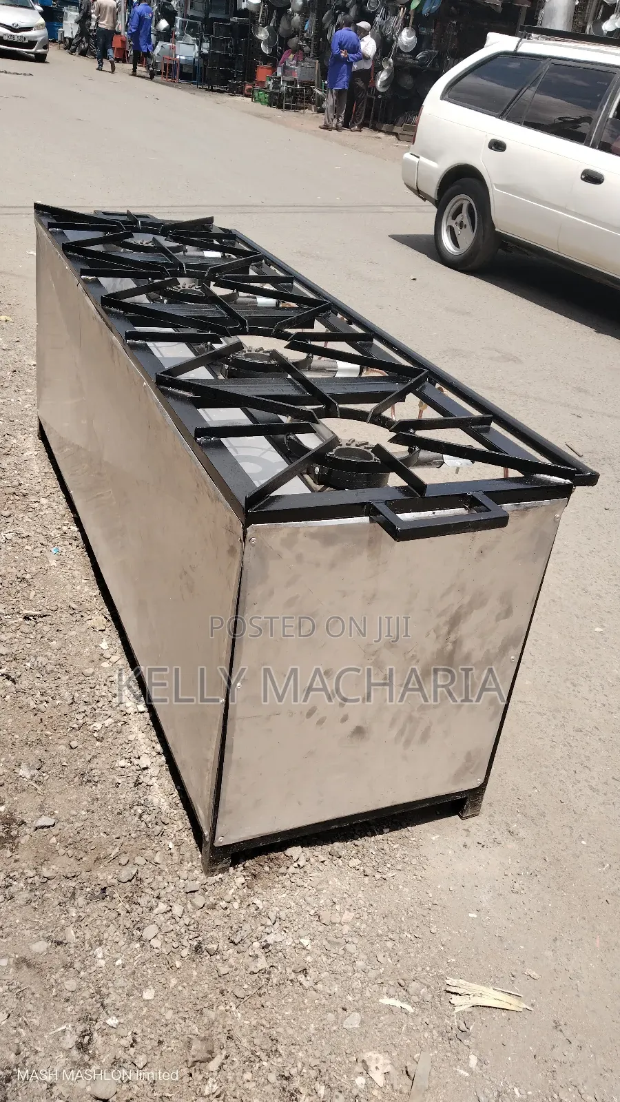 Commercial Sizes Closed Four Burner Gas Grill Jikos