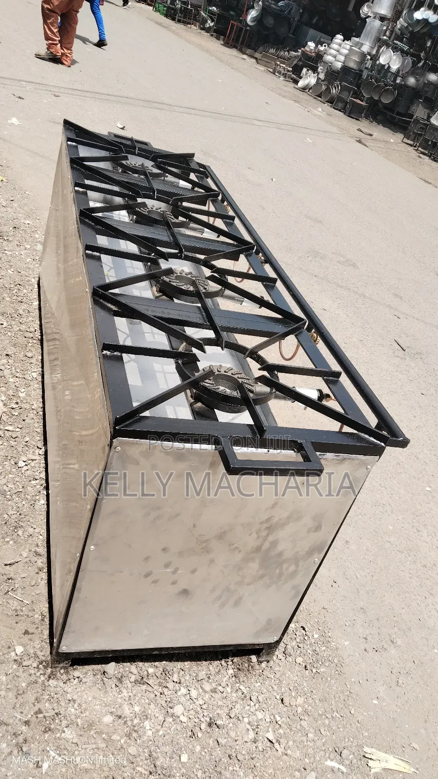 Commercial Sizes Closed Four Burner Gas Grill Jikos