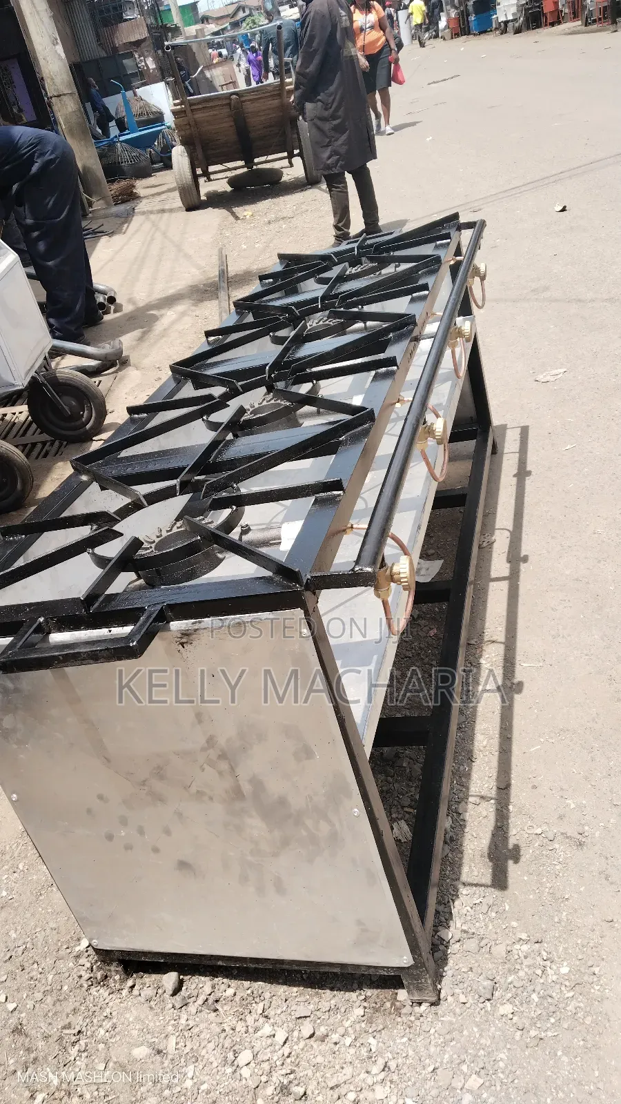 Commercial Sizes Closed Four Burner Gas Grill Jikos
