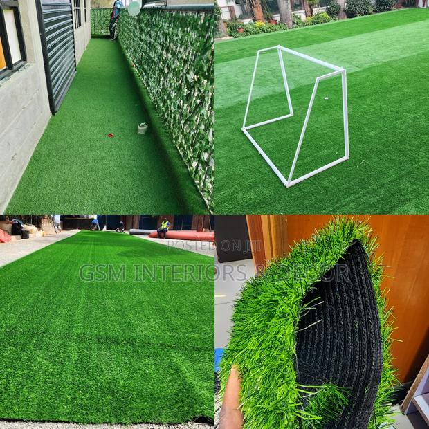 Aartificial Green Grass Carpets 2m Green Grass I - main view