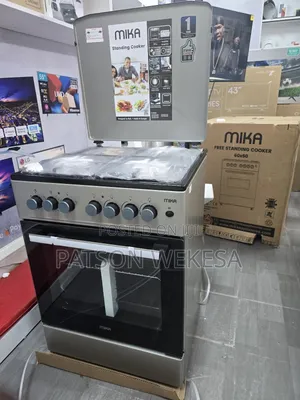 Mika Standing Cooker 60cmx60cm, 3 Gas Burners + 1 Electric