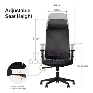 Office Chair ; Ergonomic Modern Desk With Headrest
