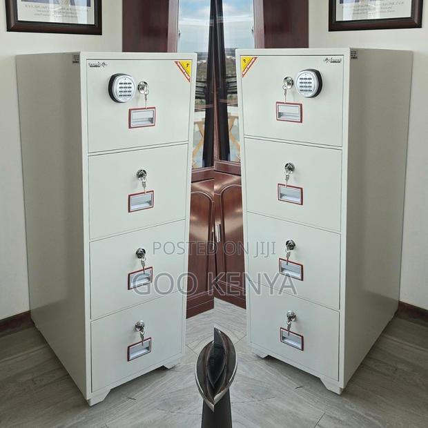 Fireproof Safebox ; 4-Drawer Diplomat Fireproof Cabinet
