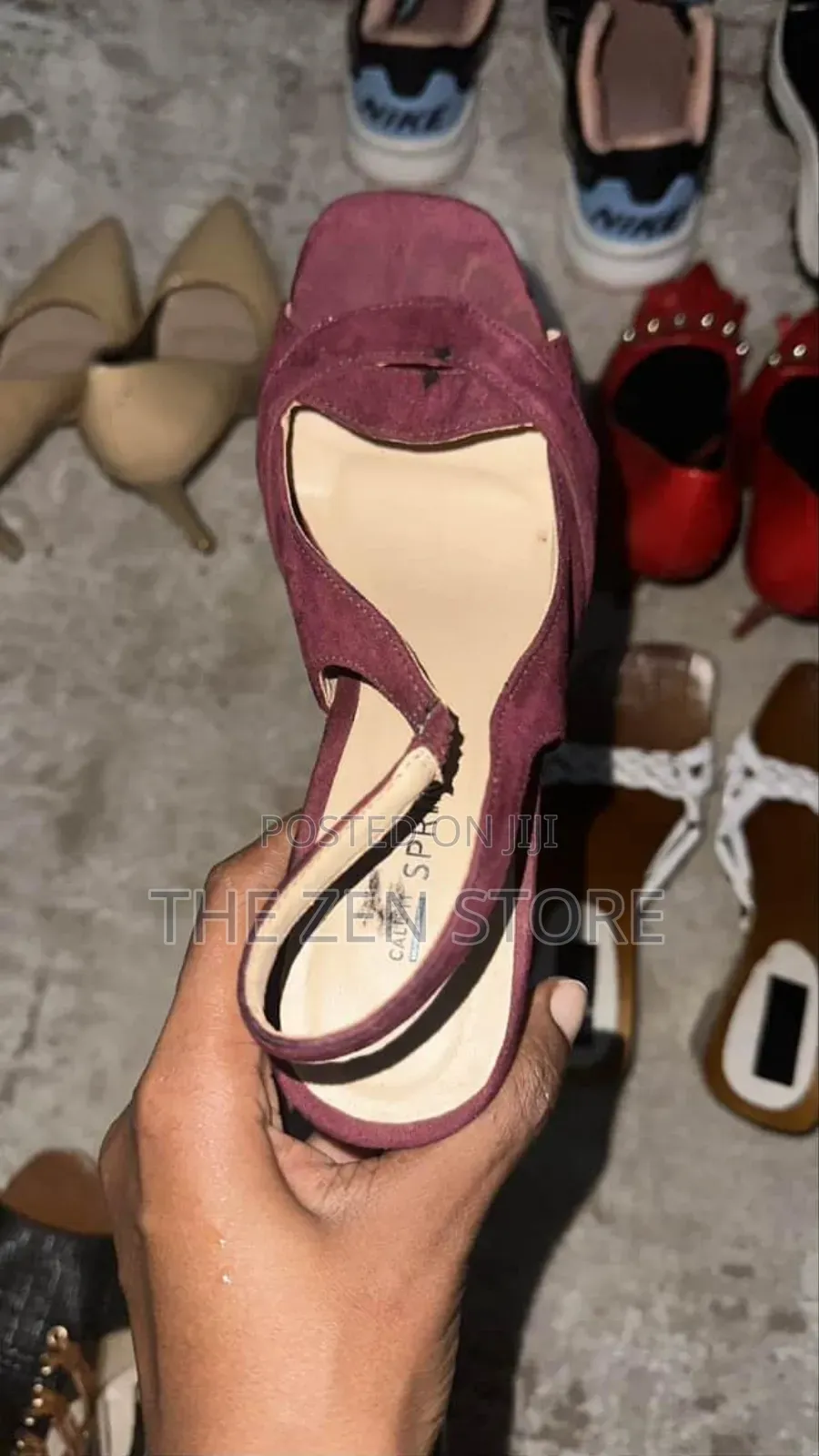 Red Sling Back Heels