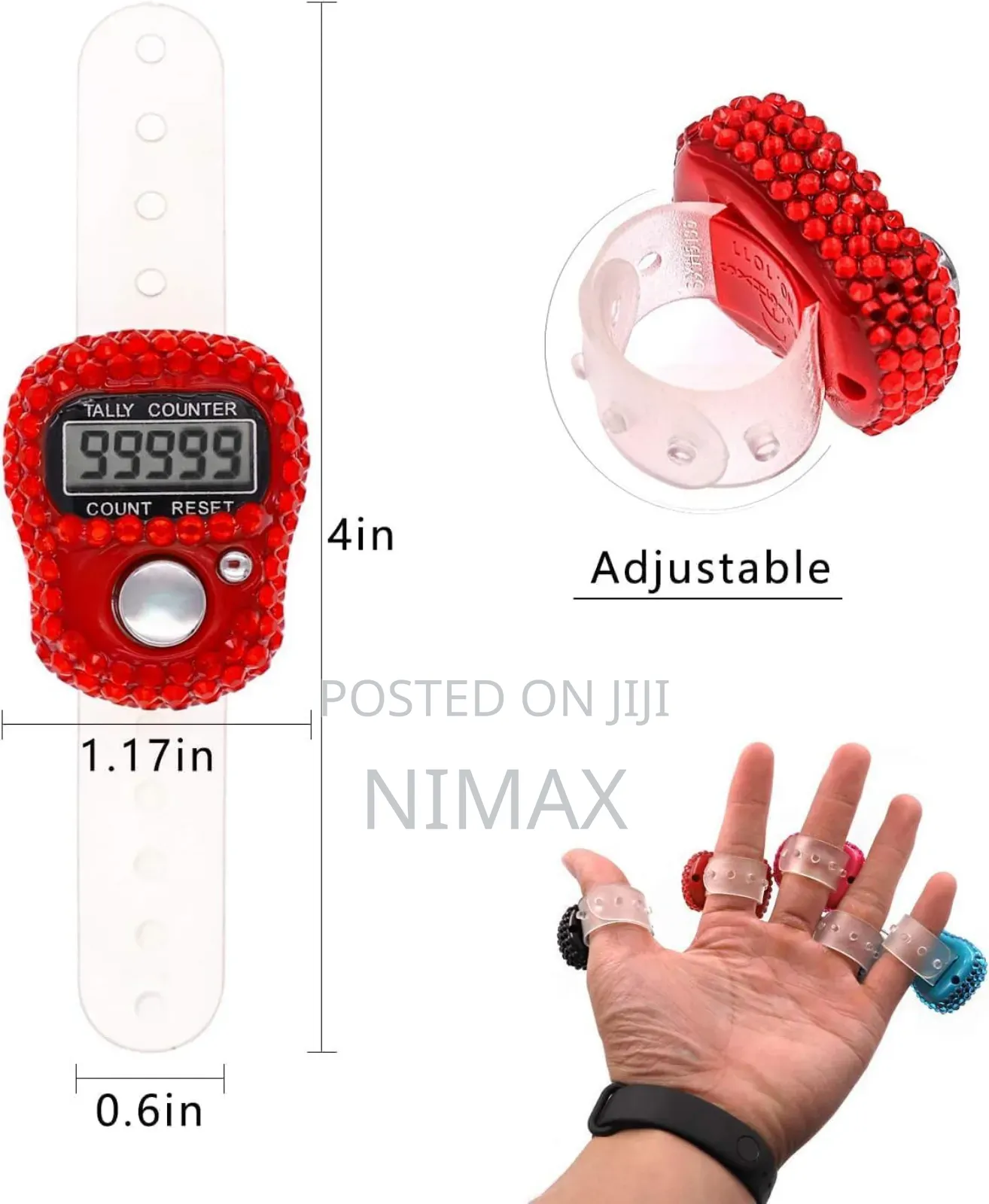 , Resettable 5 Digital Led Electronic Handheld Tally Counter