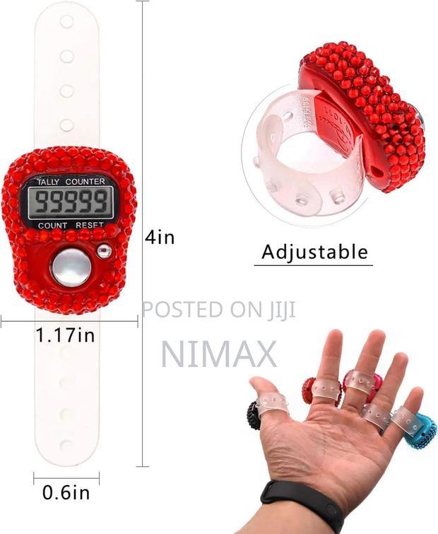 , Resettable 5 Digital Led Electronic Handheld Tally Counter - thumbnail 5