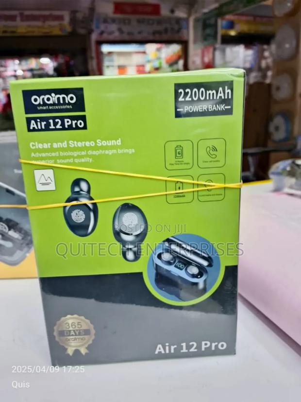 Oraimo Air Pro 12 Wireless Earphone - thumbnail 2