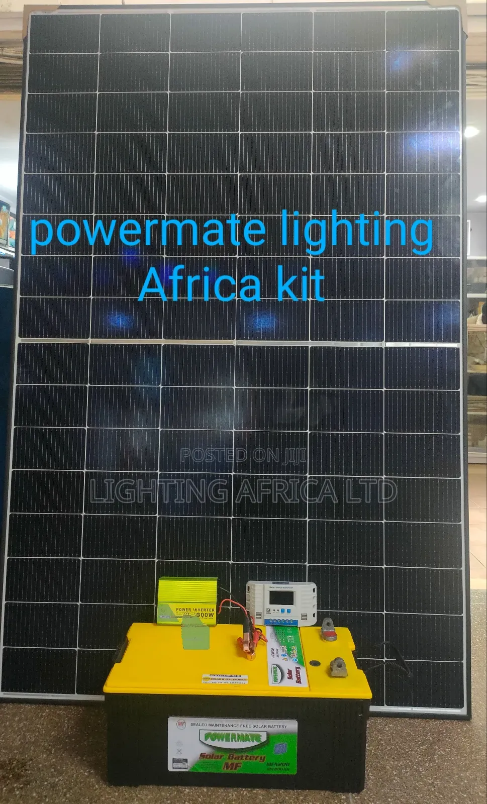 Powermate 1000w/12v Home Solar Kit Complete