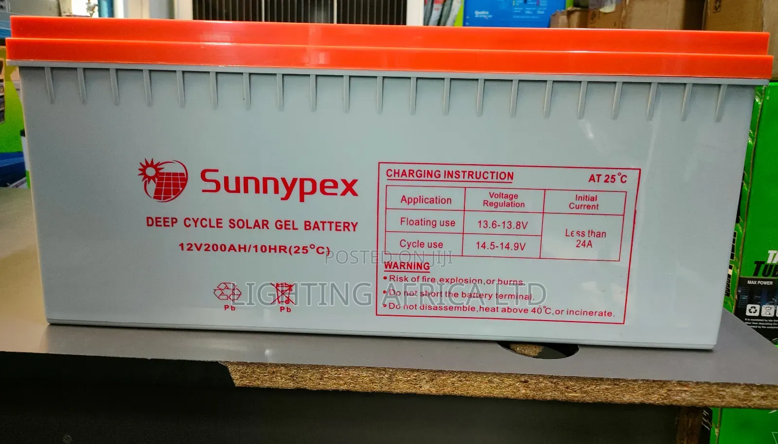 Sunnypex 200ah/10hrs Maintenance Free Battery Heavy Duty