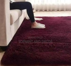 Maroon Warm Fluffy Carpet - thumbnail 2